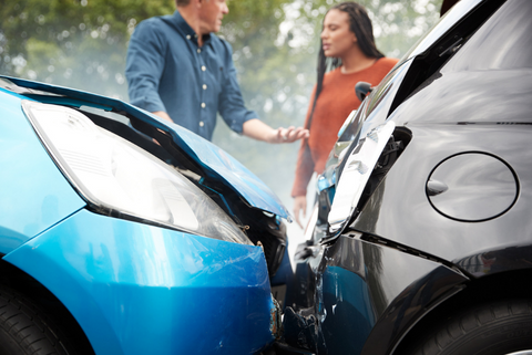 Accident with two vehicles 