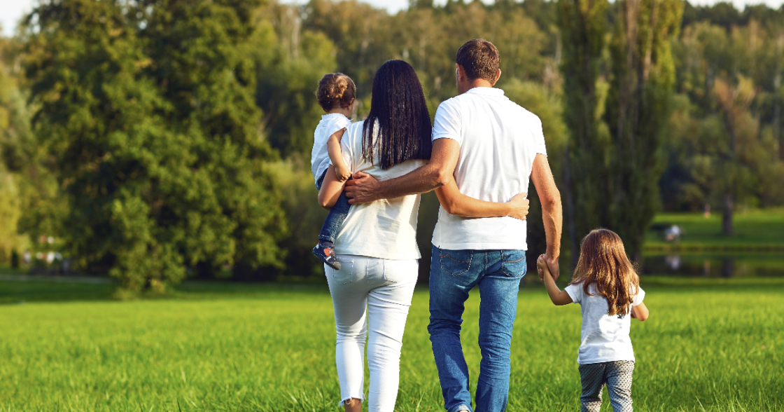 Family walking