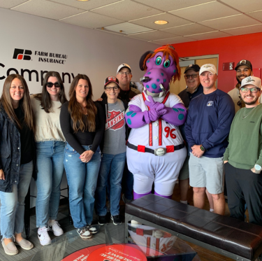 Team at Lugnuts Game